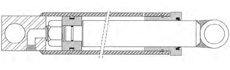 HYDRAULIC DECK LIFTING CYLINDER