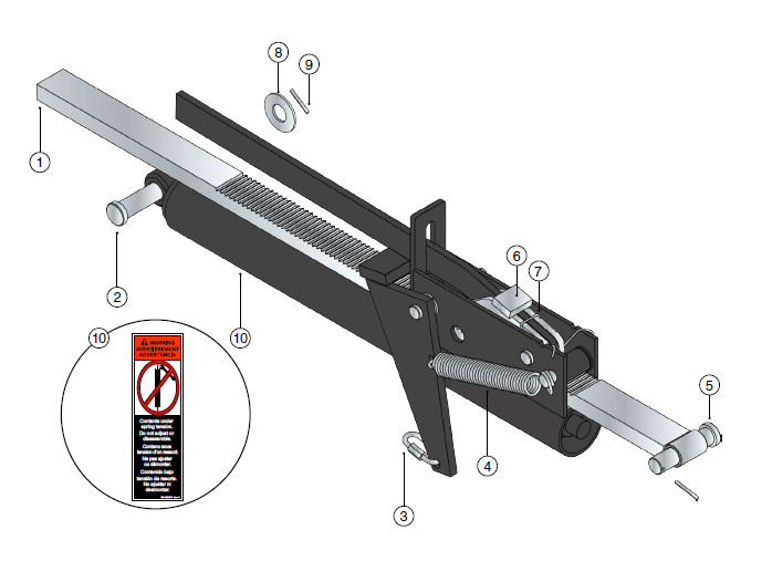 RATCHET HOLD DOWN ASSEMBLY