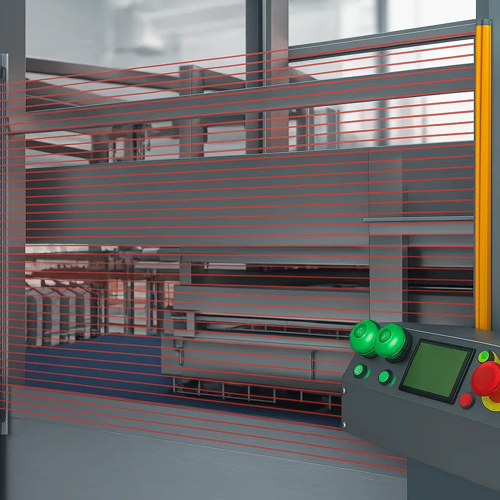 Sensores de seguridad fotoeléctricos Miller Edge para aplicaciones industriales